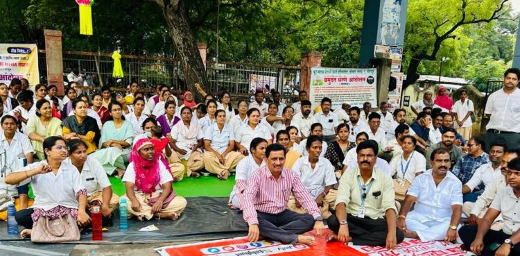 कंत्राटी डॉक्टर, अधिकारी कर्मचा-यांचे काम बंद आंदोलनास पाठींबा – सचिन जाधव(प्रदेशाध्यक्ष)