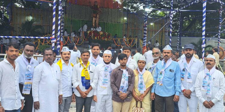 महापरिनिर्वाण दिनानिमित्त आपच्या वतीने डॉ. बाबासाहेब आंबेडकर यांना अभिवादन..!