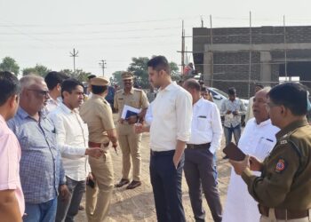 पंतप्रधान नरेंद्र मोदी यांच्या जाहीर सभेचे ठिकाण व हेलिपॅड ची दुसऱ्यांदा चाचपणी