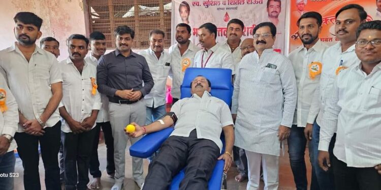 स्व.सुशिल-शितल राऊत यांच्या स्मरणार्थ रक्तदान शिबीर…