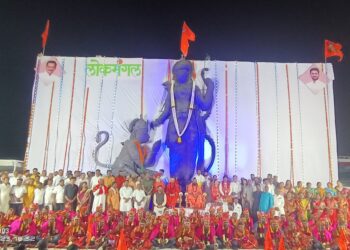 पालकमंत्री चंद्रकांत पाटील यांनी दिल्या सामुदायिक विवाह सोहळ्यातील नव दाम्पत्यांना शुभेच्छा…