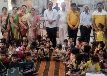 भावसार व्हिजन सोलापूर सेंट्रल तर्फे वसंत पंचमी निमित्त सरस्वती पूजन आयोजन