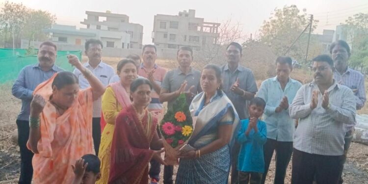 प्रभाग 26 मधील समर्थ सोसायटी सोरेगाव येथे ड्रेनेज कामाचे उद्घाटन