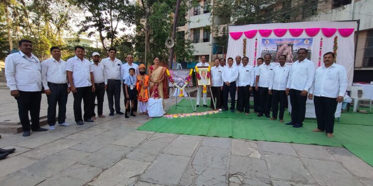 संभाजीराव शिंदे विद्या मंदिरात छत्रपती शिवाजी महाराज यांची जयंती उत्साहात साजरी