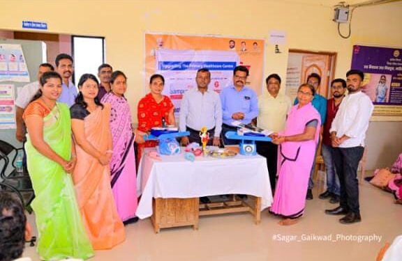 शिरापूर येथील प्राथमिक आरोग्य केंद्रामध्ये वैद्यकीय साहित्यांचा लोकार्पण सोहळा…..