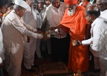 पालकमंत्री चंद्रकांत पाटील यांच्या शेळगी ते दहिटणे रस्ता रुंदीकरणासह कॉंक्रिटीकरण कामाचे उद्घाटन