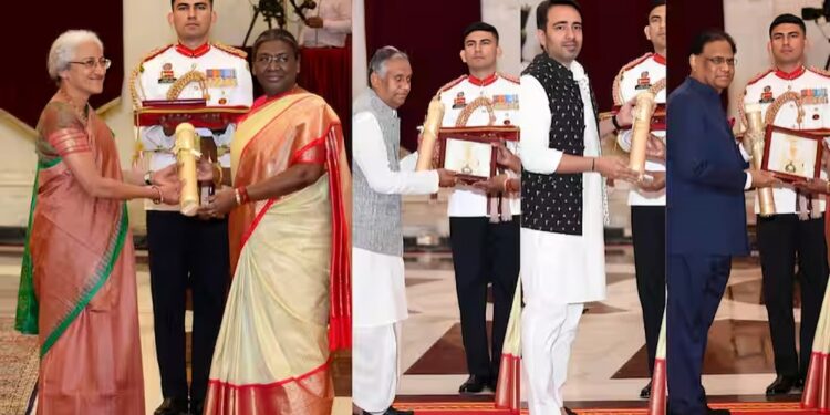 चौधरी चरण सिंह, कर्पुरी ठाकूर, नरसिंह राव, एमएस स्वामीनाथन यांना मरणोत्तर भारतरत्न प्रदान