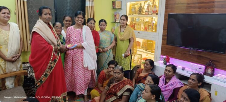 महिला दिनाचे औचित्य साधून माजी नगरसेविका राजश्री चव्हाण यांचा नागरिकाच्या वतीने सत्कार