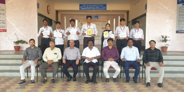 ए. जी. पाटील पॉलिटेक्निक इन्स्टिट्यूट सोलापूरचे डिपेक्स 2024 मध्ये घवघवीत यश….