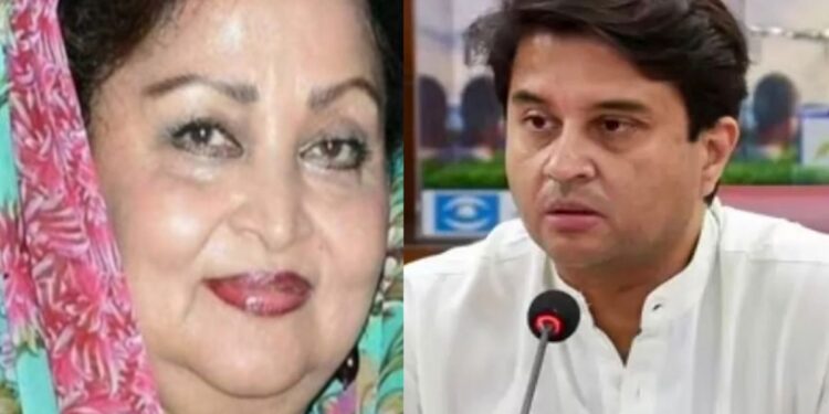 ज्योतिरादित्य शिंदे यांना मातृशोक; राजमाता माधवीराजे यांचे निधन