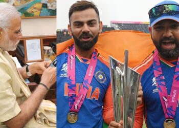 वर्ल्डकप जिंकल्यानंतर पंतप्रधान मोदींचा टीम इंडियाला फोन, रोहित शर्माला म्हणाले….