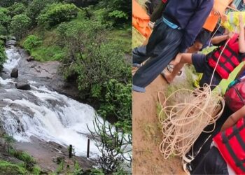 लोणावळ्यातील भुशी डॅममधील धबधब्यात ५ जण वाहून गेले, शोधकार्य सुरु