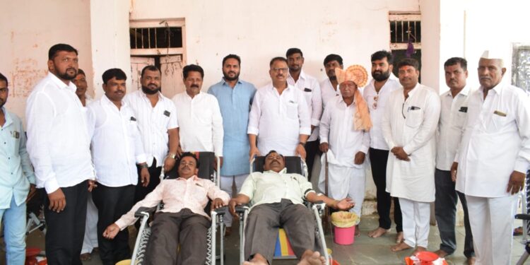 तेलगाव मध्ये शिवराज्याभिषेक दिनानिमित्त 151 जणांचे रक्तदान