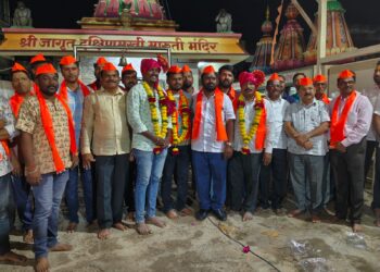 ओम गर्जना गणेश उत्सव मंडळाच्या अध्यक्षपदी सिद्धाराम हडपद यांची निवड
