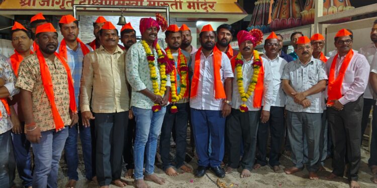 ओम गर्जना गणेश उत्सव मंडळाच्या अध्यक्षपदी सिद्धाराम हडपद यांची निवड