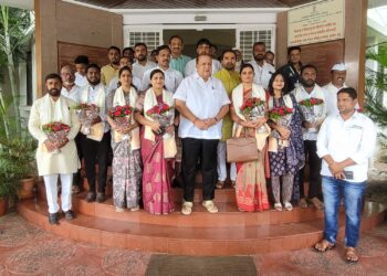मुख्यमंत्री माझी लाडकी बहीण योजनेअंतर्गत नवनियुक्त अशासकीय सदस्यांचा मंत्री हसन मुश्रीफ यांच्या हस्ते सत्कार