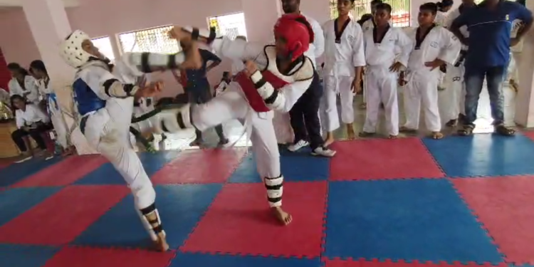 जिल्हा स्तरीय तायकांन्दो स्पर्धा महुद येथे उत्साहात संपन्न