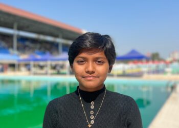 गोल्डमेडल सह श्रावणी सूर्यवंशीने गाजवली इंदौरची नॅशनल अक्वॅटिक चॅम्पियनशीप