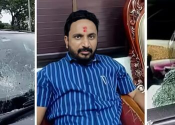 मनसे कार्यकर्त्यांनी अमोल मिटकरींची गाडी फोडली, राज ठाकरेंवर टीका केल्याने हल्ला