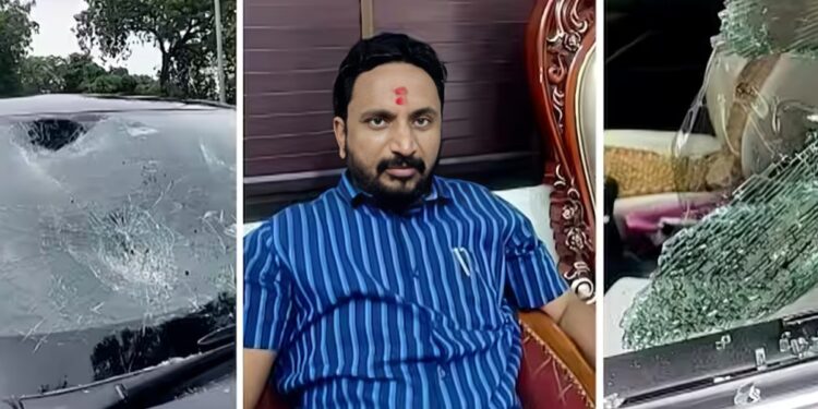 मनसे कार्यकर्त्यांनी अमोल मिटकरींची गाडी फोडली, राज ठाकरेंवर टीका केल्याने हल्ला