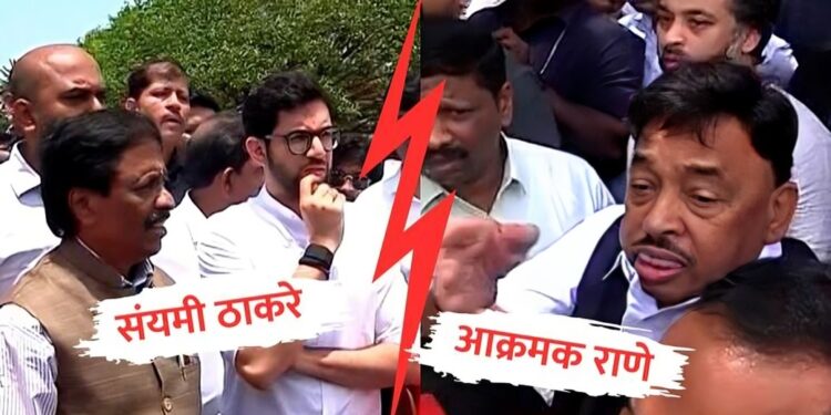 राणे आक्रमक, ठाकरेंची संयमी भूमिका, तर जयंत पाटलांची मध्यस्थी