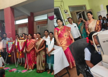 स्व.विष्णुपंत( तात्यासाहेब) कोठेयांच्या जयंतीनिमित्त शालेय विद्यार्थ्यांची आरोग्य तपासणी