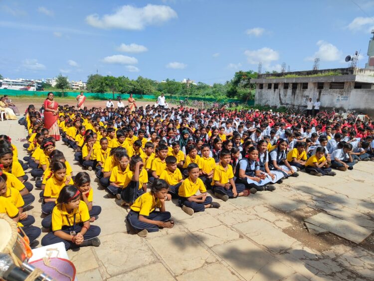 ज्येष्ठ नेते शिक्षण महर्षीआदरणीय स्व. विष्णुपंत (तात्यासाहेब) कोठे यांची जयंती साजरी