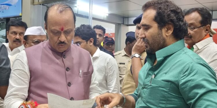 उपमुख्यमंत्री अजित दादा पवार यांना सोलापूरच्या सर्वांगीण विकासाकरिता राष्ट्रवादीची निधीची मागणी…