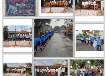 पडसाळी शाळेत विद्यार्थ्यांचा उत्साहवर्धक स्वातंत्र्य दिन