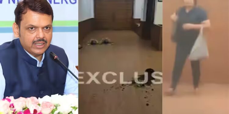 देवेंद्र फडणवीसांविरोधात अज्ञात महिलेचा असंतोष; मंत्रालयातील कार्यालयाची केली तोडफोड…