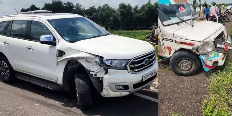 धुळे-सोलापूर महामार्गावर रावसाहेब दानवे यांची मुलीच्या वाहनाचा अपघात; कोणतीही जीवितहानी नाही