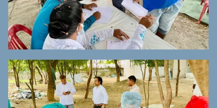 रेल्वेच्या वतीने माथाडी कामगारांसाठी मोफत आरोग्य शिबीर