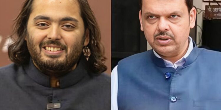 अनंत अंबानींनी घेतली फडणवीसांची भेट; दोन तास चर्चा