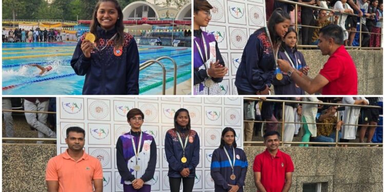 सोलापूरच्या श्रावणी सूर्यवंशीची राष्ट्रीय स्पर्धेत ३ सुवर्ण पदकासह हॅट्रिक