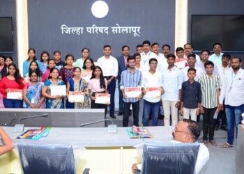 सिईओ कुलदीप जंगम यांच्या हस्ते पत्रकारांच्या गुणवंत पाल्यांचा गौरव…