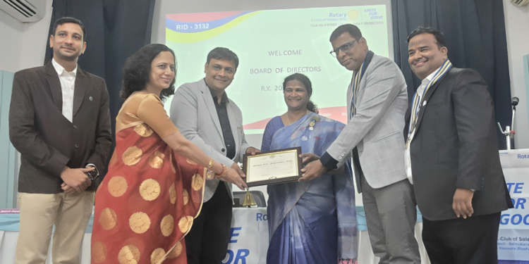 “रोटरी ई-क्लब ऑफ सोलापूर इलाईट”च्या नवीन कार्यकारिणीचा भव्य पदग्रहण समारंभ