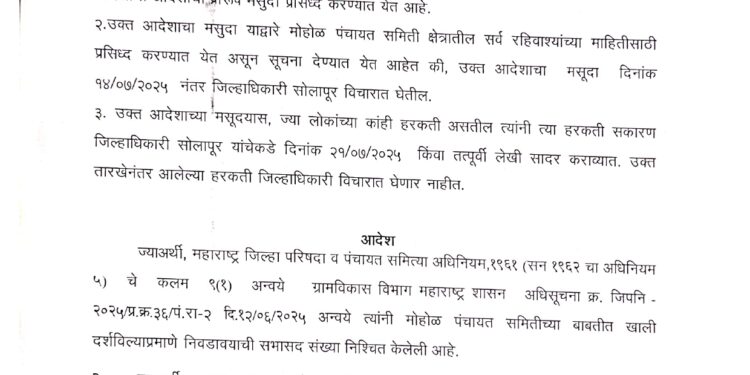 पहा मोहोळ समितीची प्रारूप प्रभाग रचना –