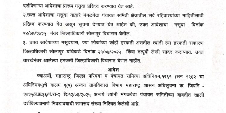 पहा मंगळवेढा समितीची प्रारूप प्रभाग रचना –