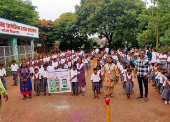 मजरेवाडी येथे स्वच्छतेबाबत जनजागृती…
