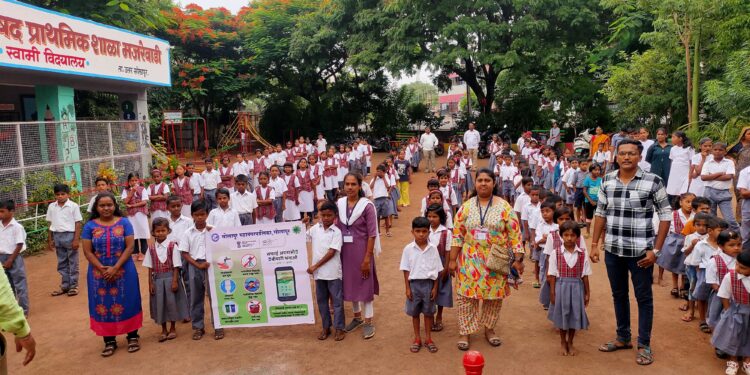 मजरेवाडी येथे स्वच्छतेबाबत जनजागृती…
