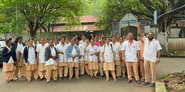 आजपासून परिचारिका संवर्गातील कर्मचाऱ्यांचे कामबंद आंदोलन..