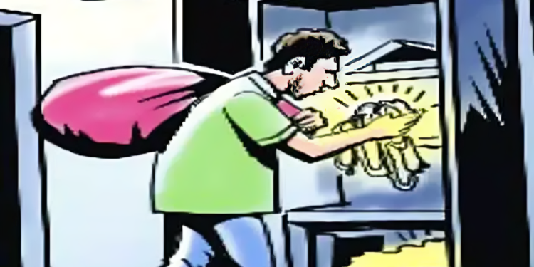 साडेसात लाखाचे साडेबारा तोळे सोने लंपास दिवसा ढवळ्या चोरी