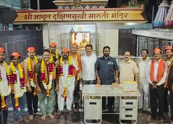 ओम गर्जना गणेश उत्सव मंडळाच्या अध्यक्षपदी सोमनाथ निंबाळे यांची निवड