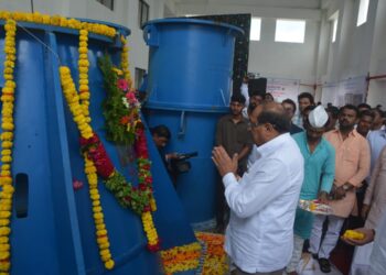 जलसंपदा मंत्री विखे पाटील यांच्या हस्ते पडसाळी पंपगृह पूजन करून उद्घाटन…