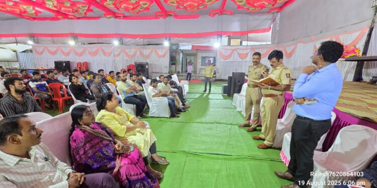 डीजेमुक्त गणेश उत्सव साजरा करू : सहाय्यक पोलीस आयुक्त सुधीर खिरडकर