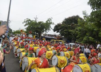 सलग २४ व्या वर्षी इंडियन मॉडेल स्कूलमध्येगणरायाचे जल्लोषात स्वागत…
