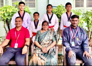 राज मेमोरियल इंग्लिश स्कूल ला तायक्वांदो स्पर्धेत तीन सुवर्ण व एक रौप्य पदक……………