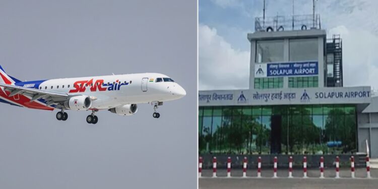 स्टार एअर सोलापूरहून मुंबईसाठी उड्डाणे सुरू करणार..