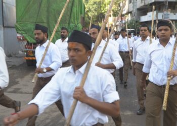 पथसंचलनातून दिसली संघासाधना व राष्ट्रभक्तीची प्रेरणा…