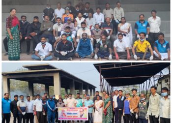 पुणे नाका येथील स्मशान भूमित स्वच्छता मोहिम..